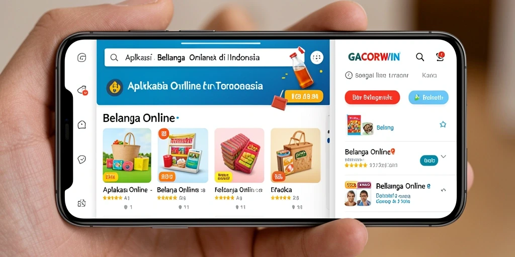 Antarmuka GACORWIN yang user-friendly untuk belanja online.
