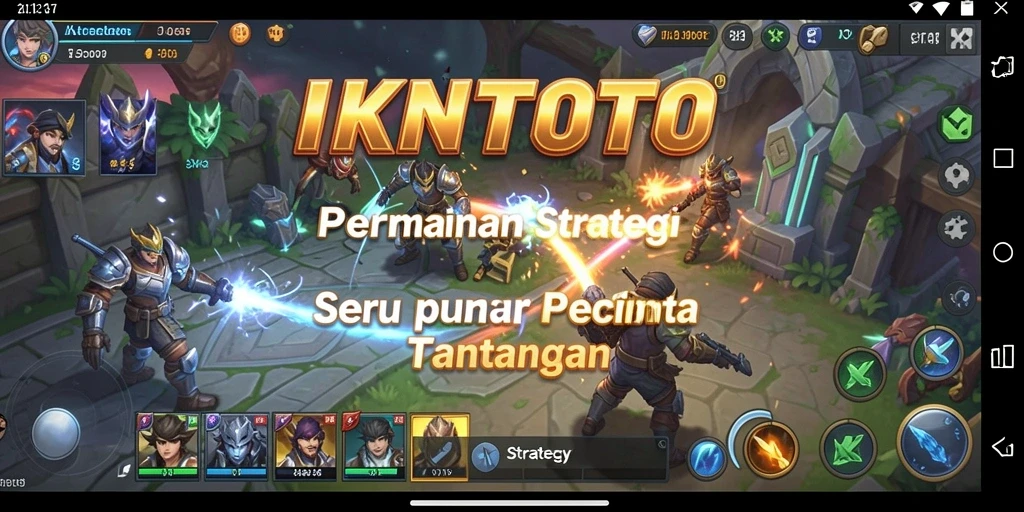Tampilan antarmuka permainan IKNTOTO yang menarik dan fungsional.