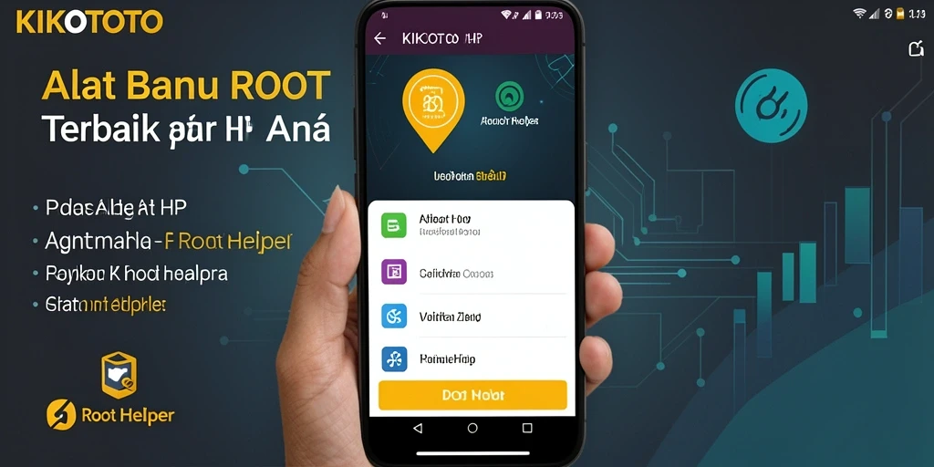 Antarmuka utama KIKOTOTO yang sederhana dan efektif untuk Root Helper.
