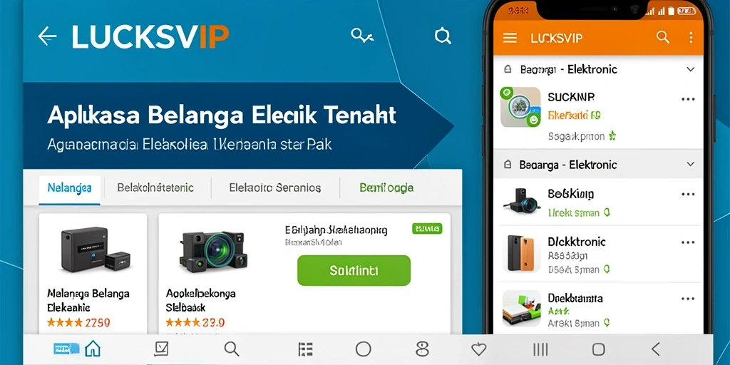 Antarmuka aplikasi LUCKSVIP yang sederhana dan menarik.