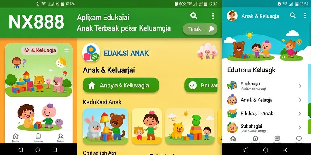 Antarmuka edukatif yang menarik dari NX888.