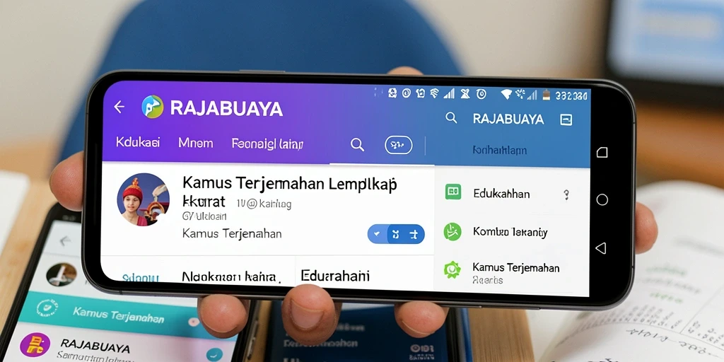 Tampilan antarmuka aplikasi RAJABUAYA yang menarik dan fungsional.